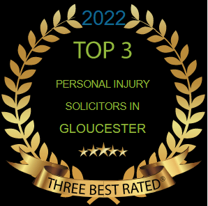 We are proud to be in the Top 3 Best Rated Personal Injury Solicitors in Gloucester.