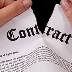 Ripped up contract