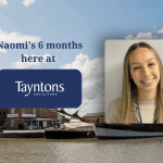 Naomi's 6 months at Tayntons