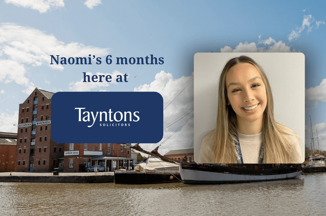Naomi's 6 months at Tayntons